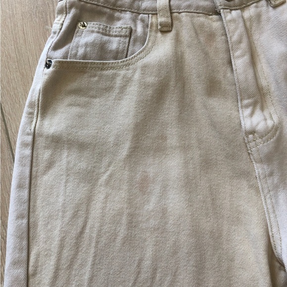 Missguided Riot Neutral Patched High Rise Mom Jean Size 6 - Picture 12 of 14